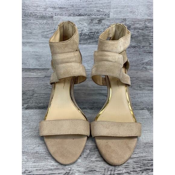 Jessica Simpson Womens Beige Strappy High Heel Sandals Size 8.5 - Picture 2 of 8